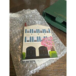 Sheilas Inc. 1997 Rainbow Row Charleston SC Wooden Handcrafted Collectible Tan